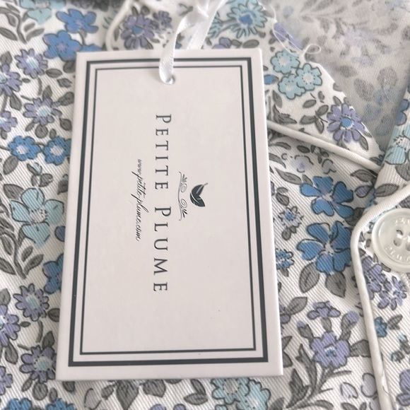 PETITE PLUME Fleur D’Azur Kids Chemical Free Flame Resistant Pajama Set Size 5 - Picture 7 of 7